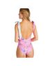 LoveShackFancy Floral Pink Green One Piece Swimsuit Size M - photo 2