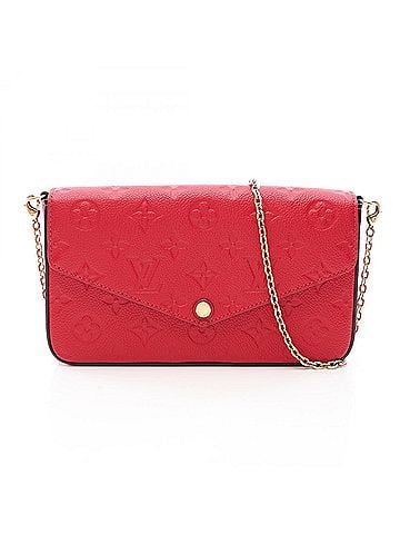 Louis Vuitton Louis Vuitton Pochette Felicie Monogram Emundante Scarlet Shoulder Bag Handbag Leather Women's Red M63700 (view 1)