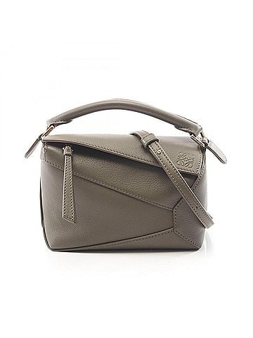 Loewe Loewe PUZZLE EDGE MINI 2-Way Leather Handbag for Women, Khaki (A510P88X26) (view 1)