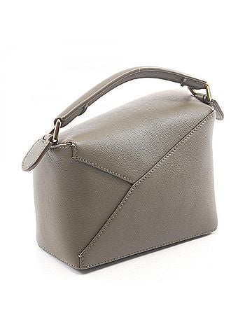 Loewe Loewe PUZZLE EDGE MINI 2-Way Leather Handbag for Women, Khaki (A510P88X26) (view 2)