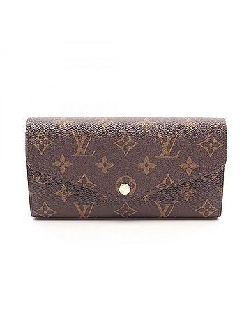 Louis Vuitton Louis Vuitton Portefeuille Sarah Bi-fold Long Wallet, Coated Canvas, Monogram, Women's, Brown/Pink, M62234 (view 1)