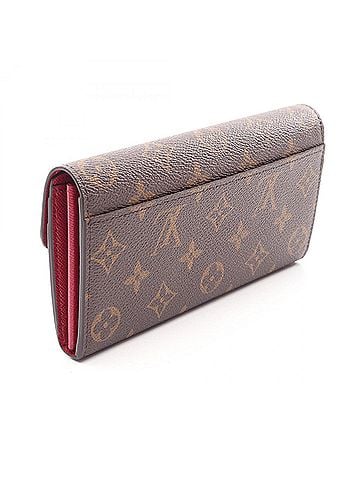 Louis Vuitton Louis Vuitton Portefeuille Sarah Bi-fold Long Wallet, Coated Canvas, Monogram, Women's, Brown/Pink, M62234 (view 2)