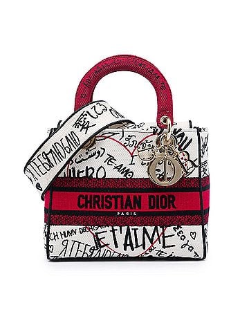 Dior DiorAmour Medium Embroidered Canvas Graffiti Lady D Lite (view 1)