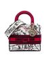 Dior 100% Canvas White DiorAmour Medium Embroidered Canvas Graffiti Lady D Lite One size - photo 1
