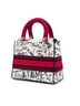 Dior 100% Canvas White DiorAmour Medium Embroidered Canvas Graffiti Lady D Lite One size - photo 3
