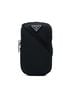 Prada 100% Nylon Black Tessuto Phone Holder One size - photo 1