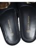 Tory Burch 100% Leather Black Gold Sandals Size 10 - photo 2