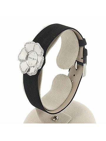 Chanel Chanel Camellia H1187 Diamond Bezel Women's Watch 4P White Shell 18KWG Gold Quartz (view 2)