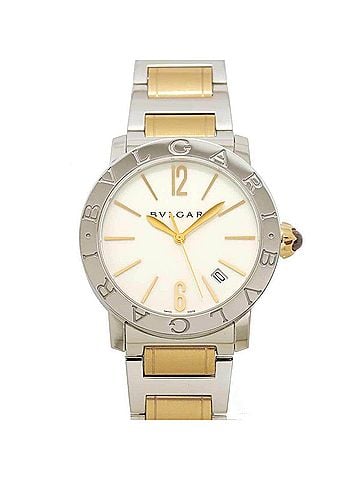 Bvlgari BVLGARI BBL37S Men's Watch PG Pink Gold Date White Automatic Self-winding (view 1)