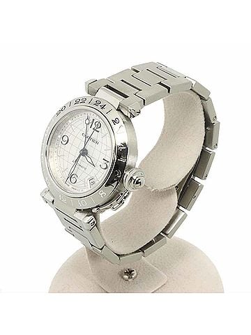 Cartier Cartier Pasha C Meridian GMT W31078M7 Boys' Watch, Date, Silver, Automatic Movement (view 2)