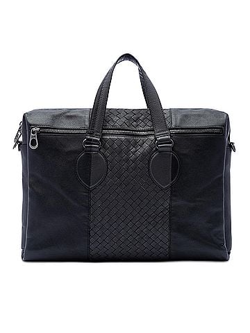 Bottega Veneta Bicolor Nappa Intrecciato Briefcase (view 1)