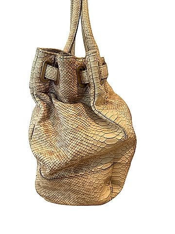 Rachel Zoe Rachel Zoe Deux Ash Snake-Embossed Leather Large Tote Leather Shoulder Bag (view 2)