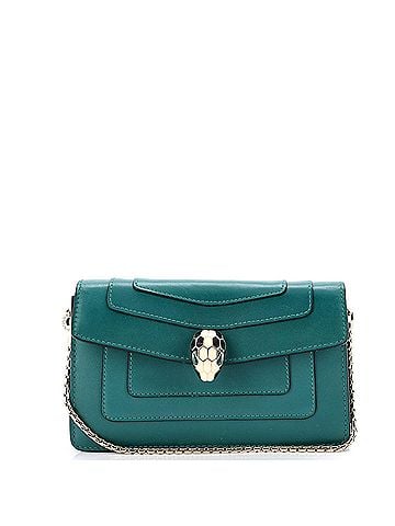 Bvlgari Serpenti Forever Chain Clutch Leather Mini (view 1)