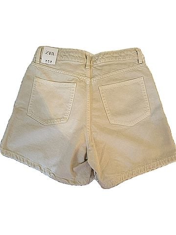 Zara High Rise Denim Shorts (view 2)