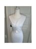 Bebe Solid White Cocktail Dress Size S - photo 6