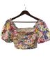 REVOLVE Floral Multi Color Short Sleeve Blouse Size S - photo 1