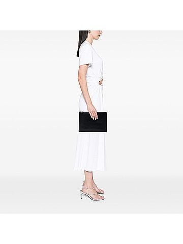 Saint Laurent Grained Leather Zip Clutch (view 2)