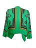 BCBGMAXAZRIA 100% Polyester 66% Rayon 8% Spandex Floral Green Blazer Size XS - photo 2