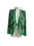 BCBGMAXAZRIA 100% Polyester 66% Rayon 8% Spandex Floral Green Blazer Size XS - photo 1
