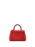 Chanel Red Coco Top Handle Bag Quilted Caviar with Lizard Mini One size - photo 4