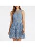 Aqua 100% Polyester Solid Blue Casual Dress Size XS - photo 6