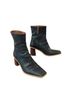 ALOHAS 100% Leather Black Ankle Boots Size 10 - photo 4