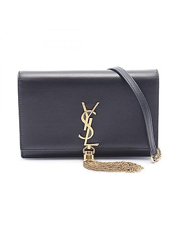 Yves Saint Laurent Yves Saint Laurent Saint Laurent Paris Kate Tassel Shoulder Bag Handbag Leather Women's Black 452159 (view 1)