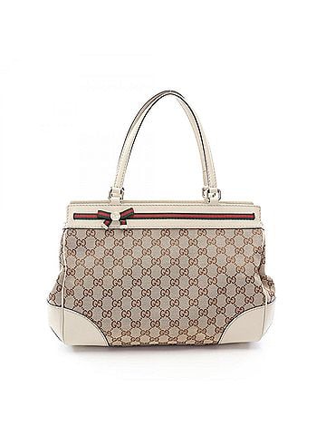 Gucci Gucci Mayfair GG Canvas Sherry Line Tote Bag Handbag Leather Women's Beige/Ivory/Multicolor 257063 (view 1)