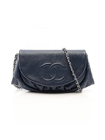 Chanel Chanel Half Moon Coco Mark Shoulder Bag/Handbag, Caviar Leather (Grained Calfskin), Women's, Navy, A40033 (view 1)