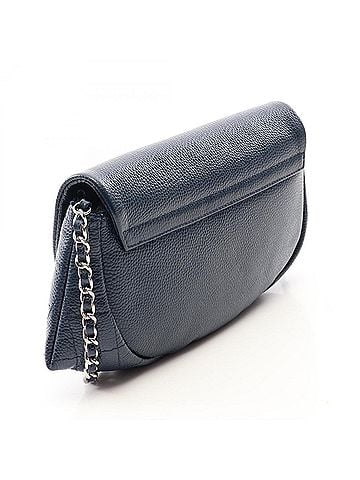 Chanel Chanel Half Moon Coco Mark Shoulder Bag/Handbag, Caviar Leather (Grained Calfskin), Women's, Navy, A40033 (view 2)