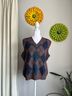 Fitzwell 100% Wool Argyle Multi Color Vest Size M - photo 9