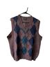 Fitzwell 100% Wool Argyle Multi Color Vest Size M - photo 1