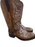 Custom Designed 100% Leather Brown Boots Size 7 1/2 - photo 1