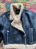 Zara 100% Polyurethane Black Tan Leather Jacket Size XS - photo 3