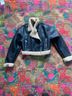 Zara 100% Polyurethane Black Tan Leather Jacket Size XS - photo 4
