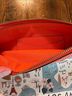 Rifle Paper Co. 100% Polyurethane Print Orange Brown Clutch One size - photo 3
