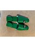 Tory Burch 100% Leather Green Mule/Clog Size 9 1/2 - photo 3