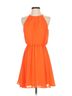 aina be 100% Polyester Solid Orange Aina Be Casual Dress Size S - photo 1