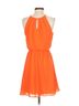 aina be 100% Polyester Solid Orange Aina Be Casual Dress Size S - photo 2