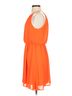 aina be 100% Polyester Solid Orange Aina Be Casual Dress Size S - photo 4