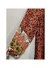 John Mark 100% Polyester 65% Rayon 45% Viscose Floral Brown Casual Dress Size M - photo 5