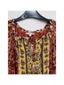 John Mark 100% Polyester 65% Rayon 45% Viscose Floral Brown Casual Dress Size M - photo 3