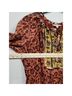 John Mark 100% Polyester 65% Rayon 45% Viscose Floral Brown Casual Dress Size M - photo 9
