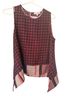 Monteau 100% Polyester Floral Multi Color Sleeveless Blouse Size L - photo 1
