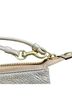 Coach 100% Leather Gold Silver Leather Wristlet One size - photo 3