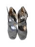 MICHAEL Michael Kors 100% Suede Gray Silver Heels Size 7 - photo 5