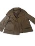 AKRIS 100% Other Brown Coat Size 10 - photo 3
