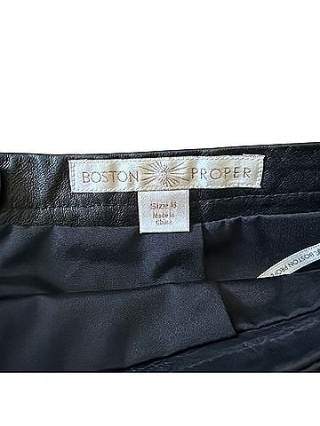 Boston Proper Leather Skirt (view 2)