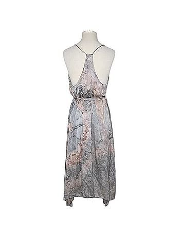 Enza Costa Sateen Tie Dye Wrap Dress Casual Dress (view 2)