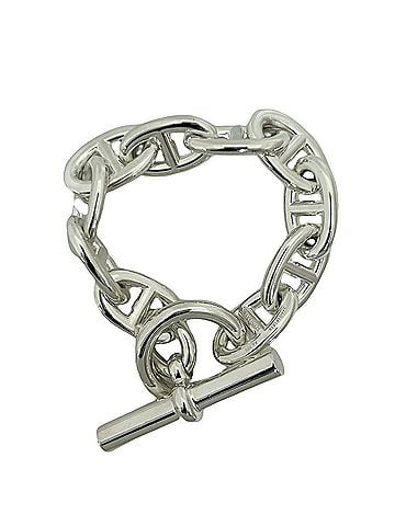 Hermès HERMES Chaine d'Ancre TGM 10-link bracelet, sterling silver 925, accessory, 94964 (view 1)